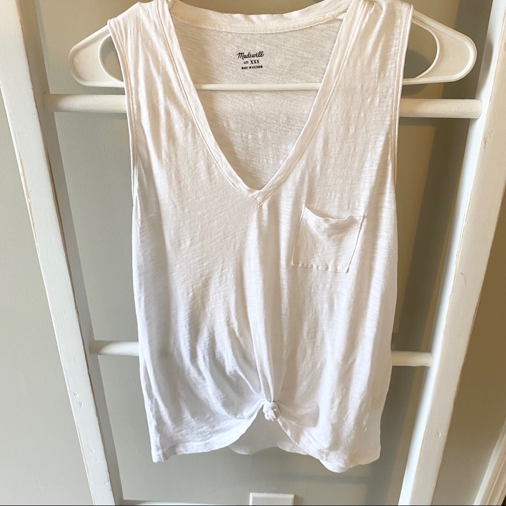 Madewell white tank top